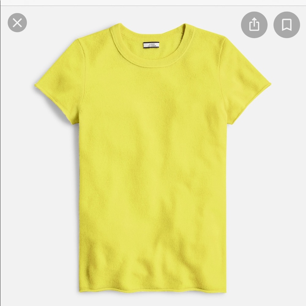 JCrew cashmere short-sleeve tee